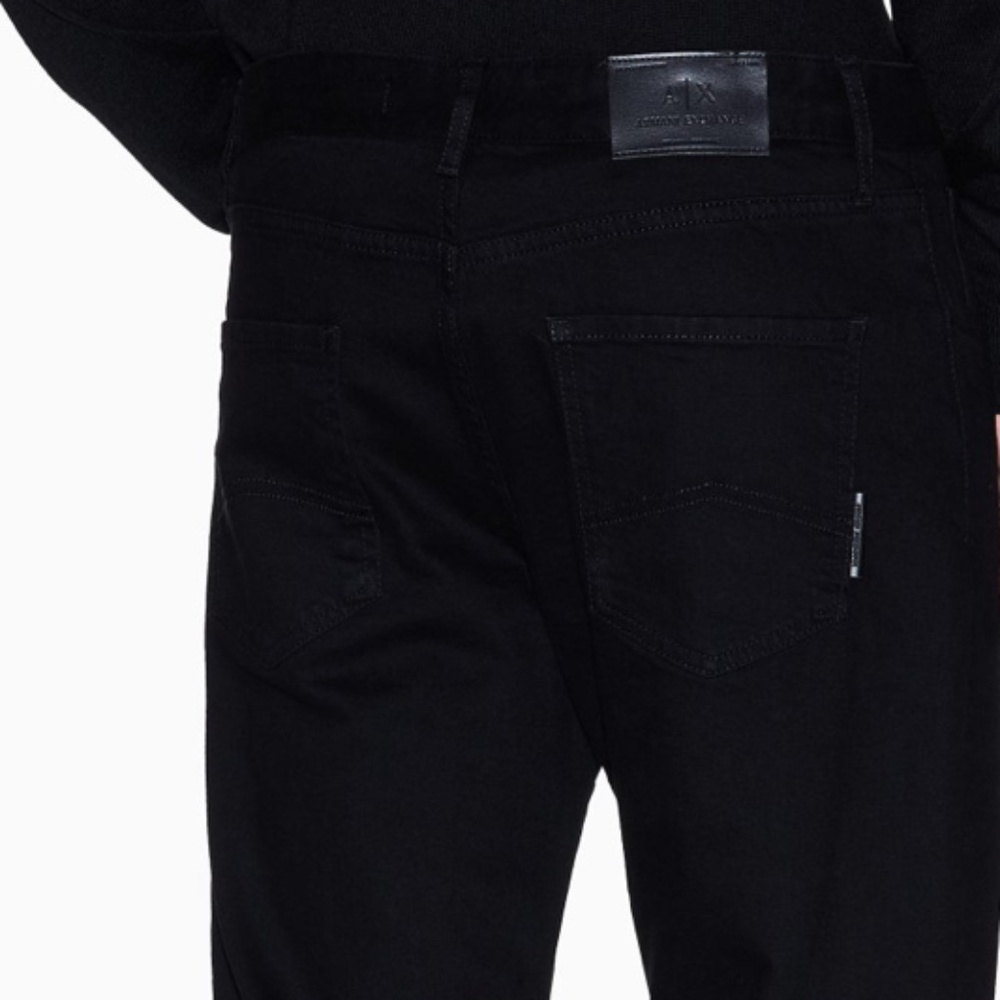 Authentic Armani Exchange Men’s Black Straight Fit Jeans